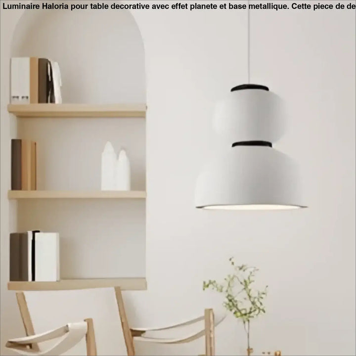 Suspension luminaire cordia blanc à étages avec design moderne et élégant, luminaire scandinave parfait pour intérieur contemporain