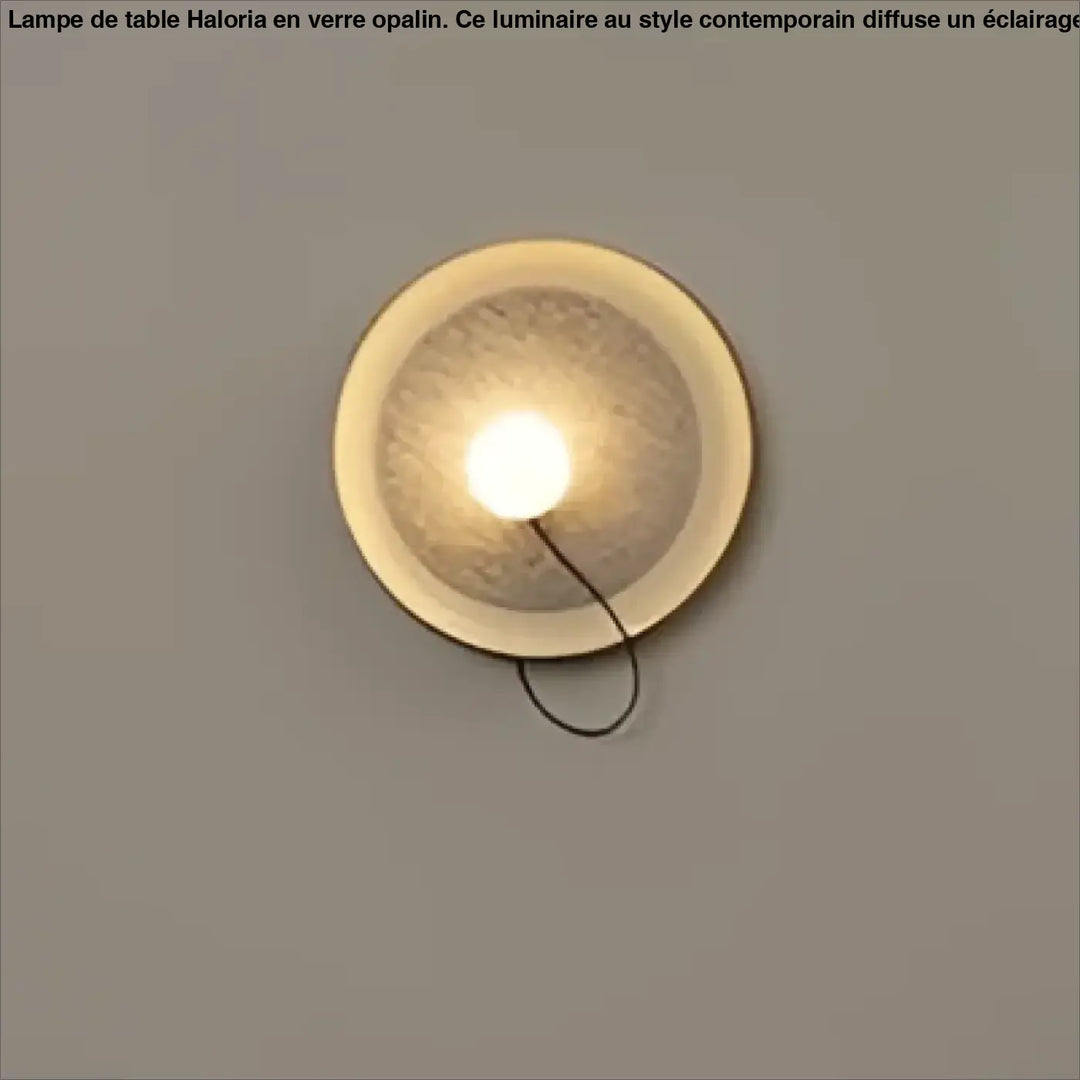 Applique murale contemporaine orluna circulaire avec lumière chaude et finition métallique texturée