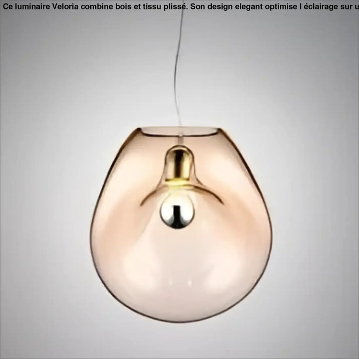 Applique murale taonua en verre soufflé ambré translucide avec ferrure en laiton poli pour décoration intérieure plus qu’un éclairage