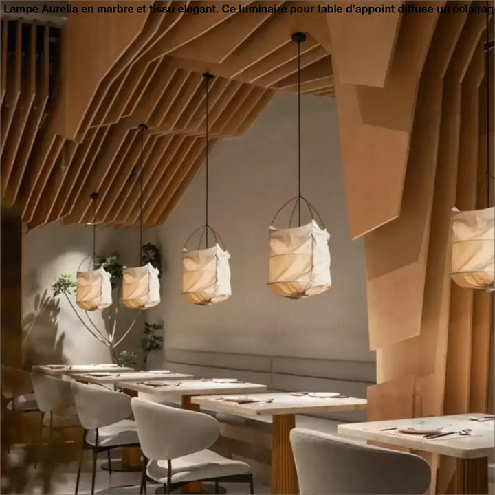 Beige suspension luminaire lima avec cordon noir et design géométrique simple style scandinave élégant