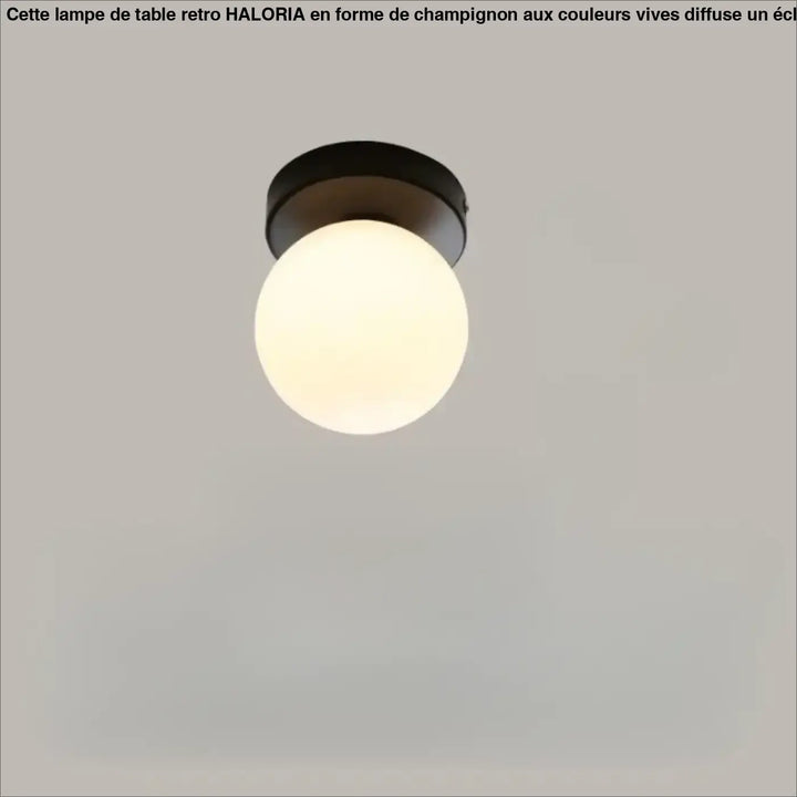 Applique murale puﬀo en finition noire avec abat-jours arrondis en verre dépoli pour un style murale design doux