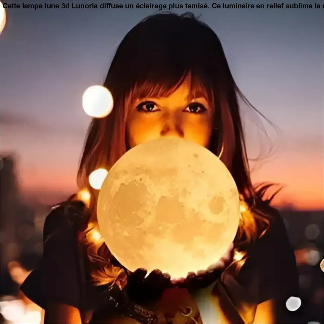 Lampe Lune 3D Sphère Multicolore Éclairage LED