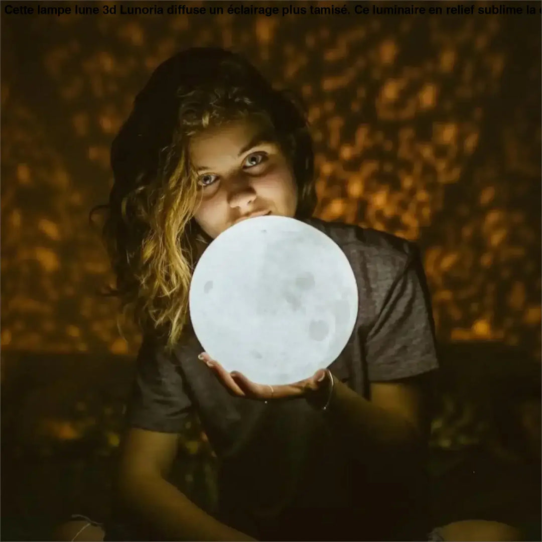 Lampe Lune 3D Sphère Multicolore Éclairage LED