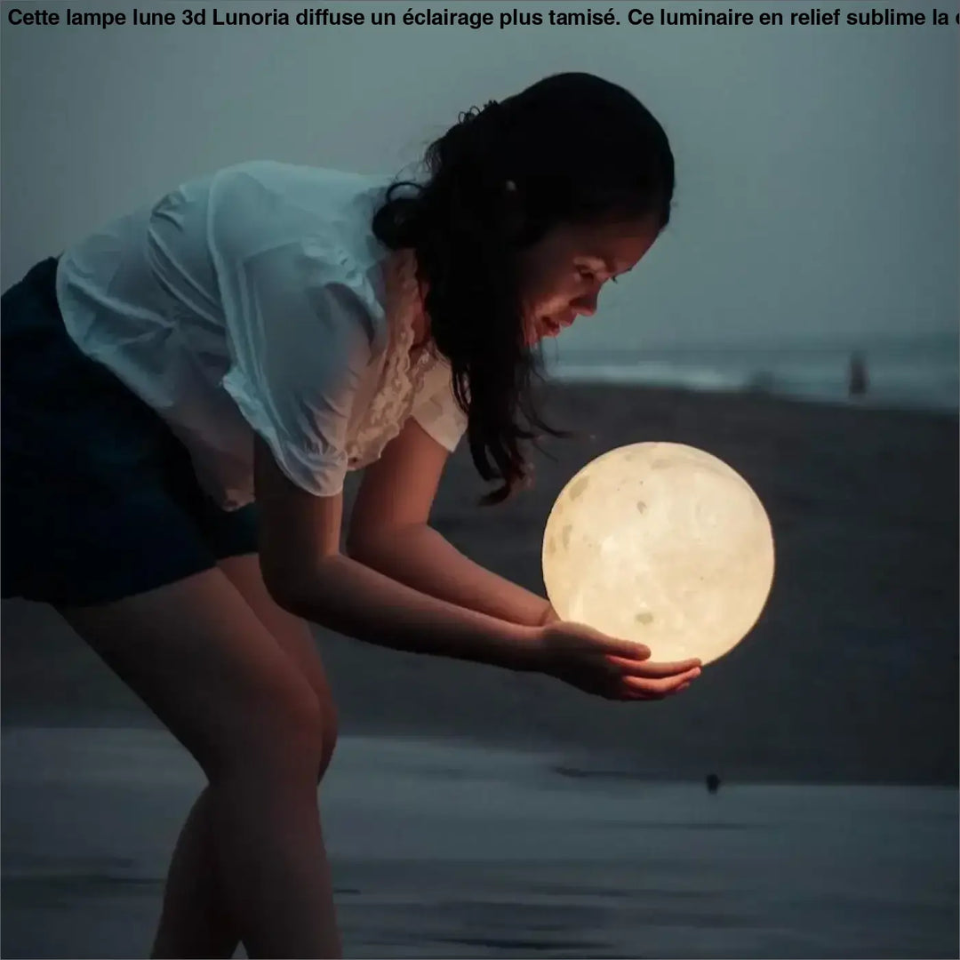 Lampe Lune 3D Sphère Multicolore Éclairage LED
