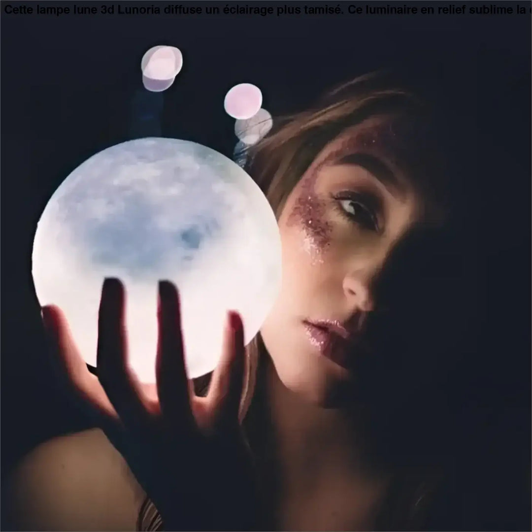 Lampe Lune 3D Sphère Multicolore Éclairage LED