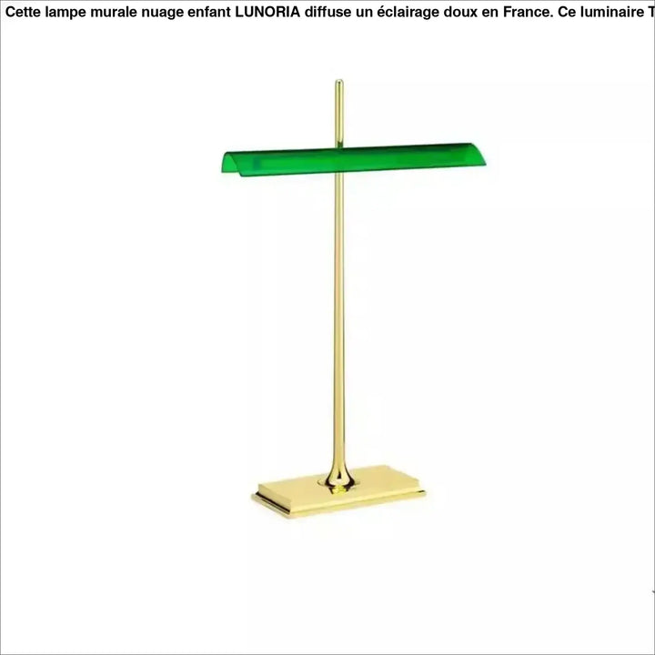 Lampe de table streem avec base chromée et ombre vitrail vert translucide en acrylique pour un design moderne