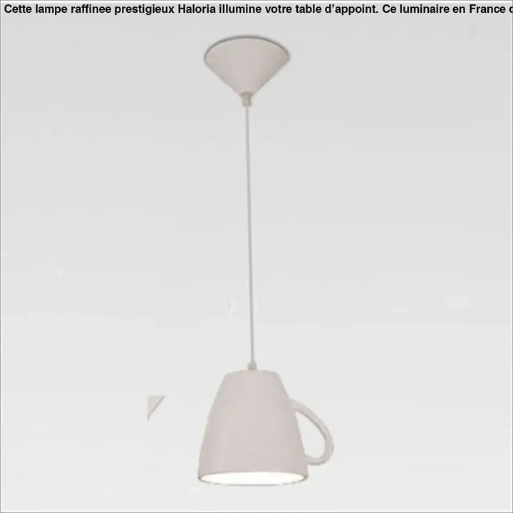 Suspension luminaire aroma en céramique blanche en forme de tasse avec design minimaliste et touche d originalité