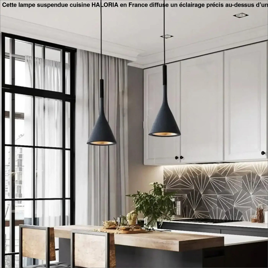 Lampe Suspendue Cuisine Élégante En Aluminium