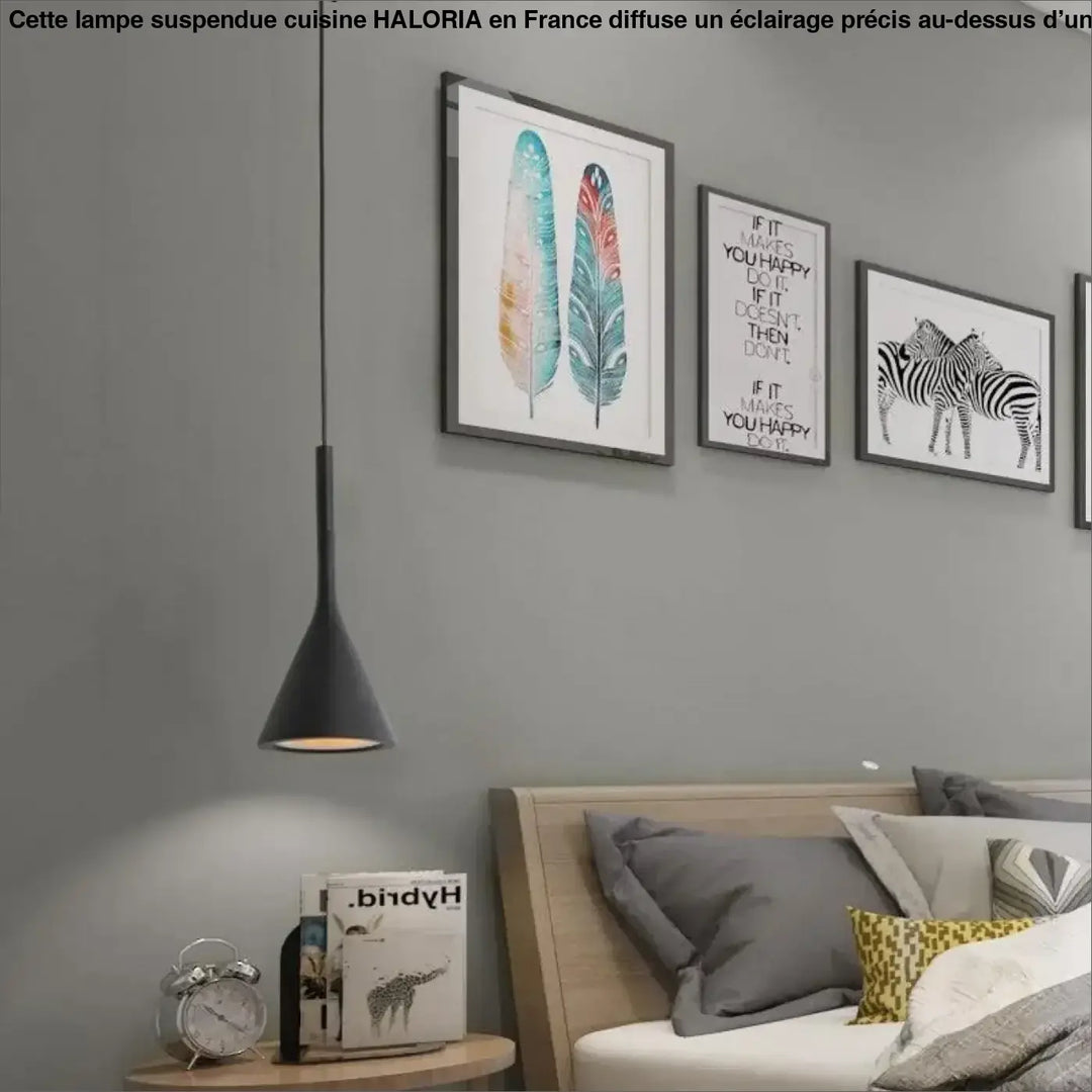 Lampe Suspendue Cuisine Élégante En Aluminium