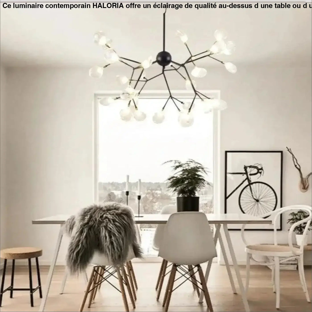 Luminaire Contemporain Fleur Stylisée