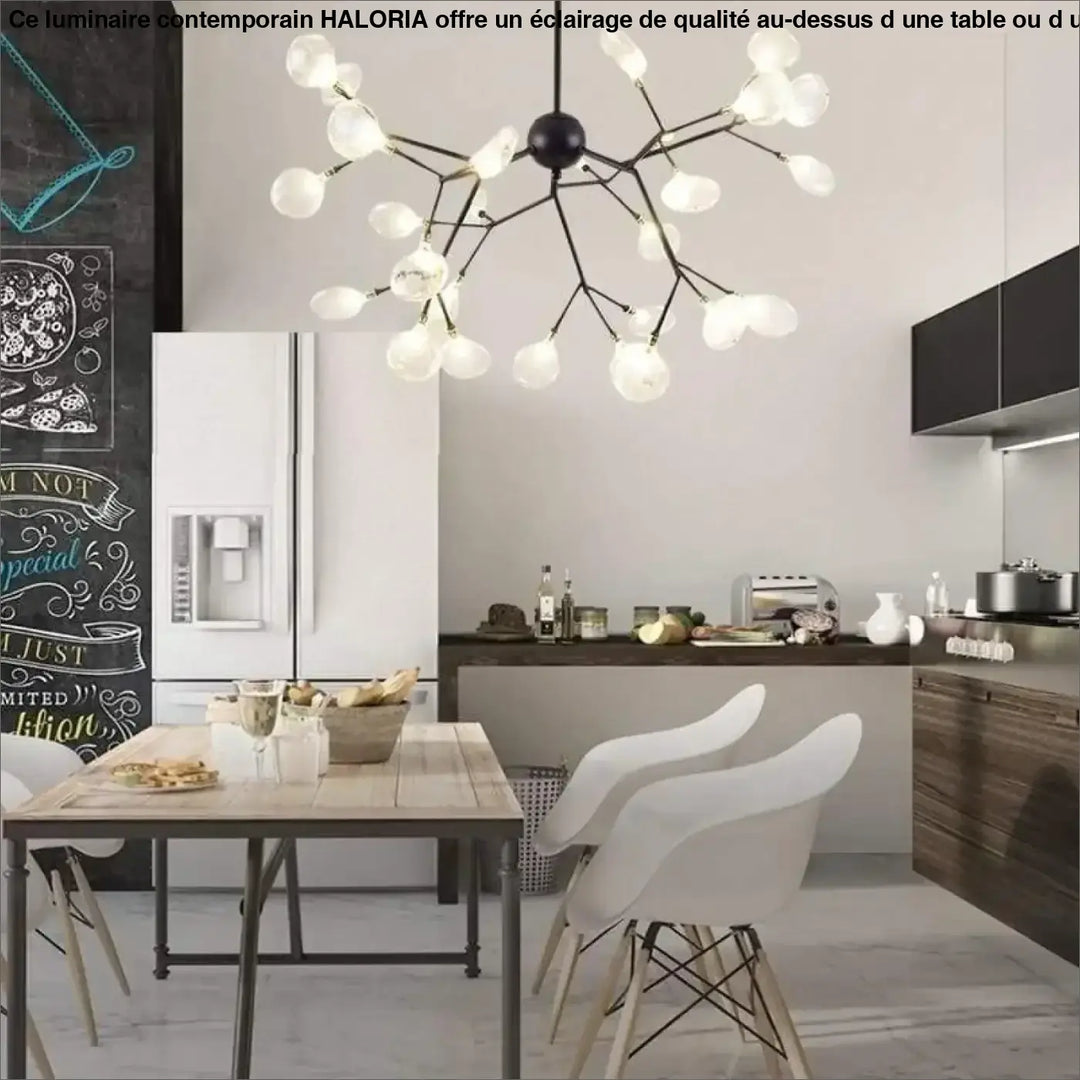 Luminaire Contemporain Fleur Stylisée