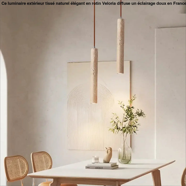 Suspension cylindrique LED moderne en métal doré

