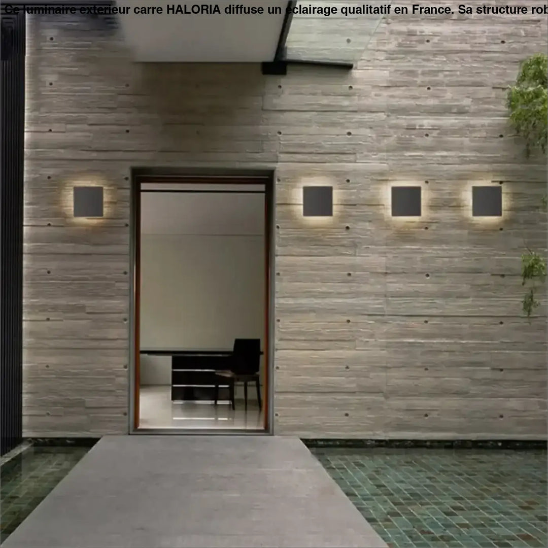 Luminaire Extérieur Carré En Aluminium
