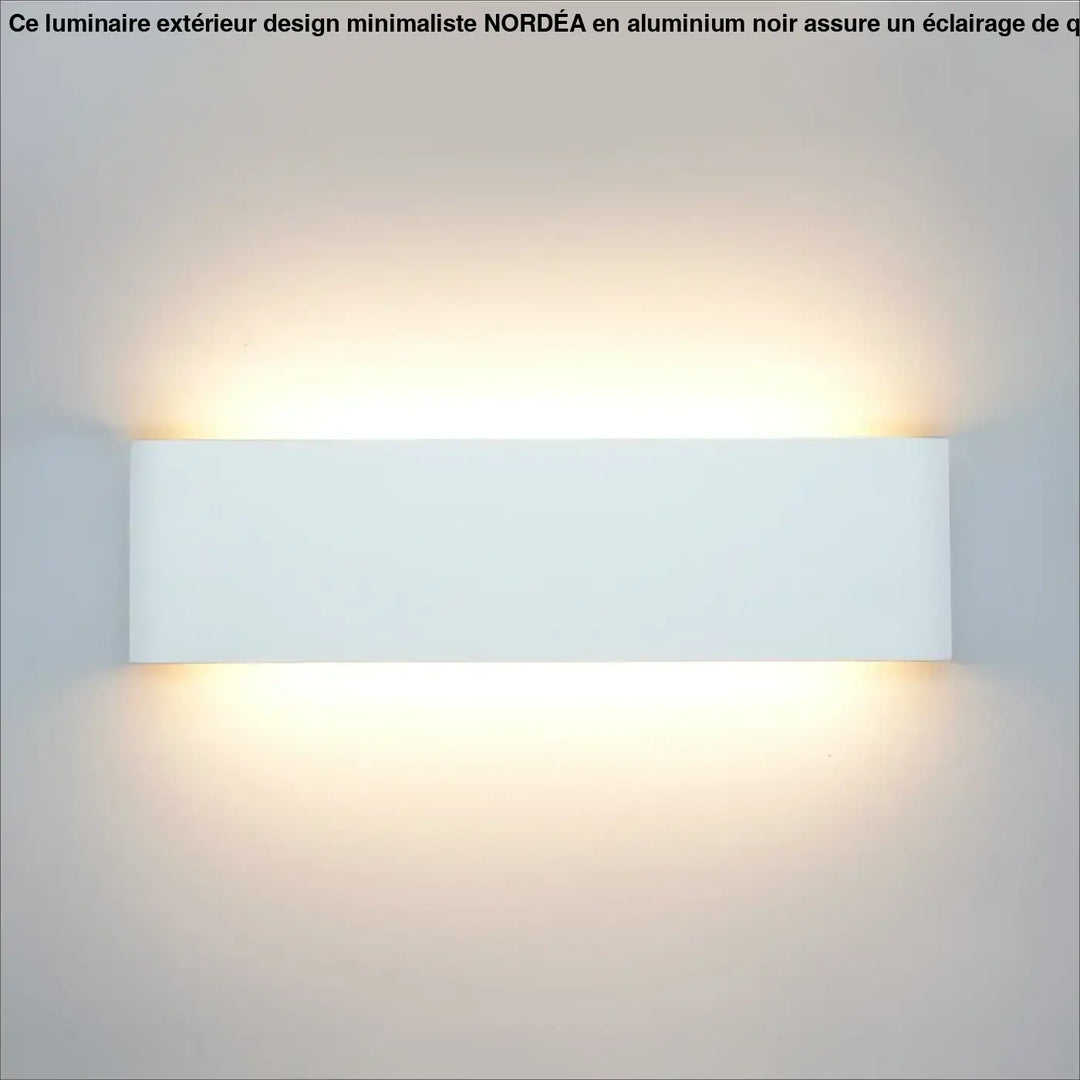 Applique Murale Led Moderne Rectangulaire Blanche Éclairage Haut Bas