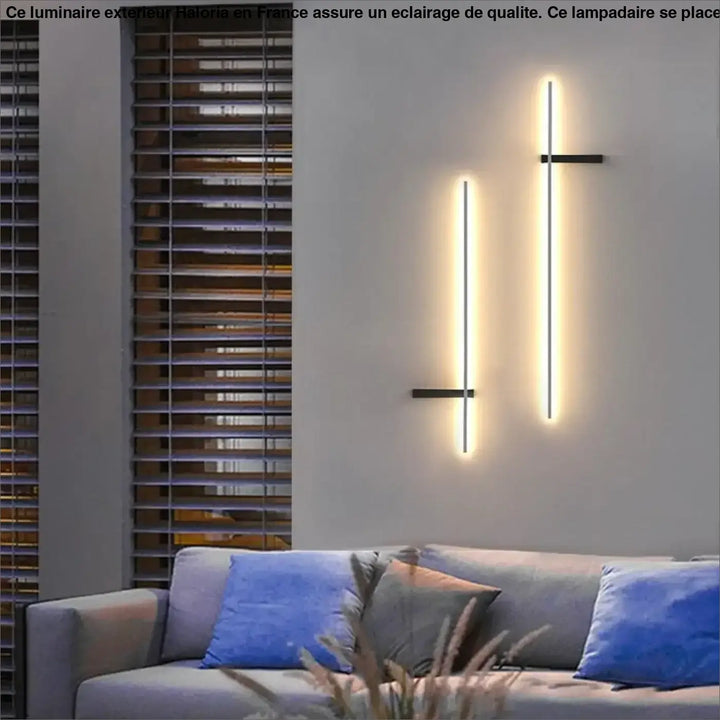 Luminaire Extérieur Sur Pied Applique Noire Croix
