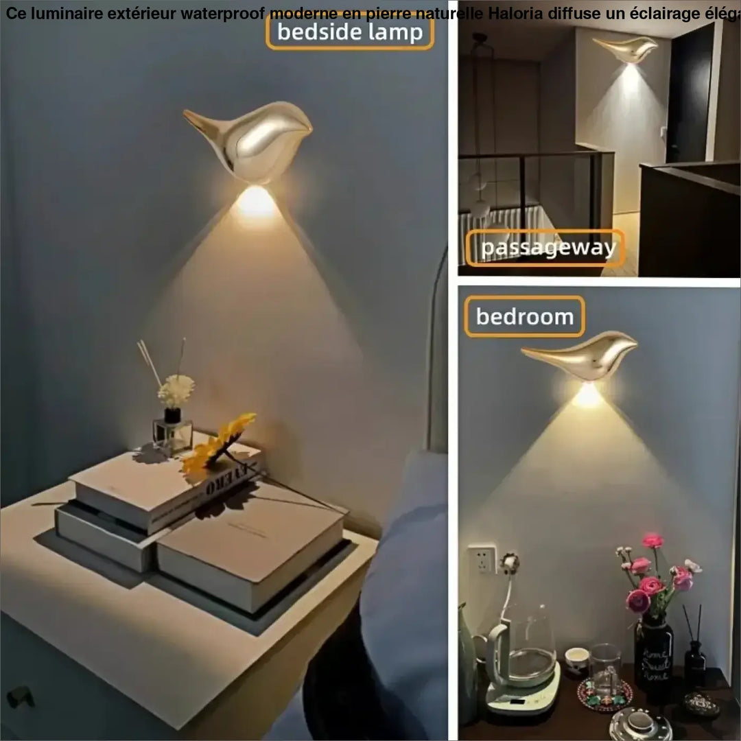 Applique design oiseau luminaire décoratif moderne led