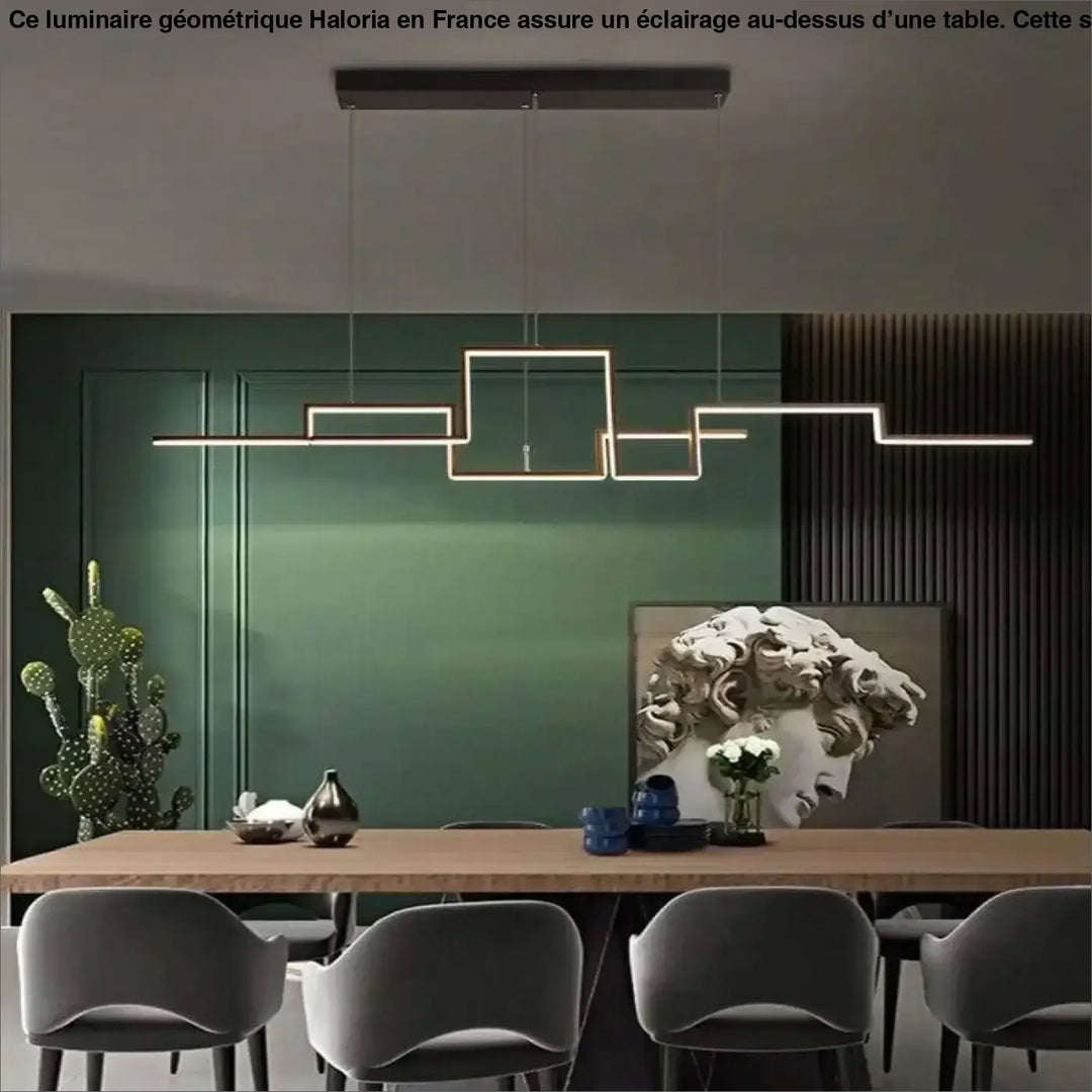 Luminaire Géométrique Design Skyline Urbaine