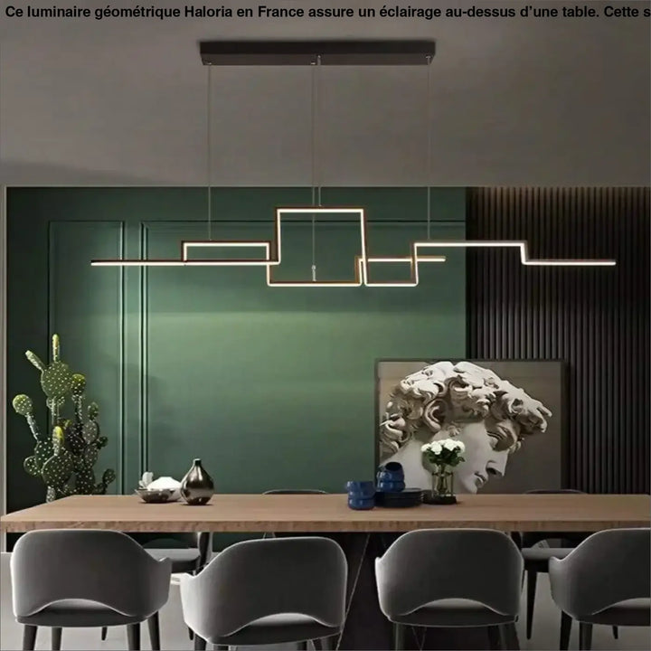 Luminaire Géométrique Design Skyline Urbaine