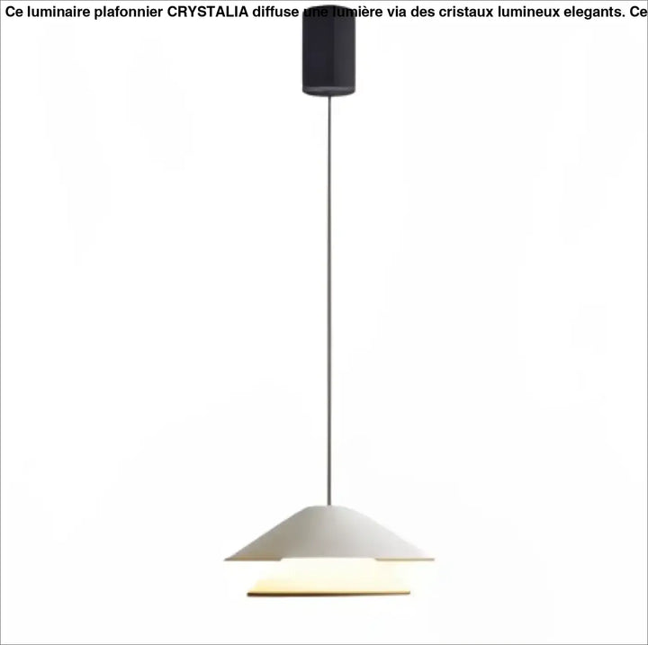 Suspension luminaire moderne conique blanc avec support de plafond cylindrique noir au design minimaliste luminaire moderne