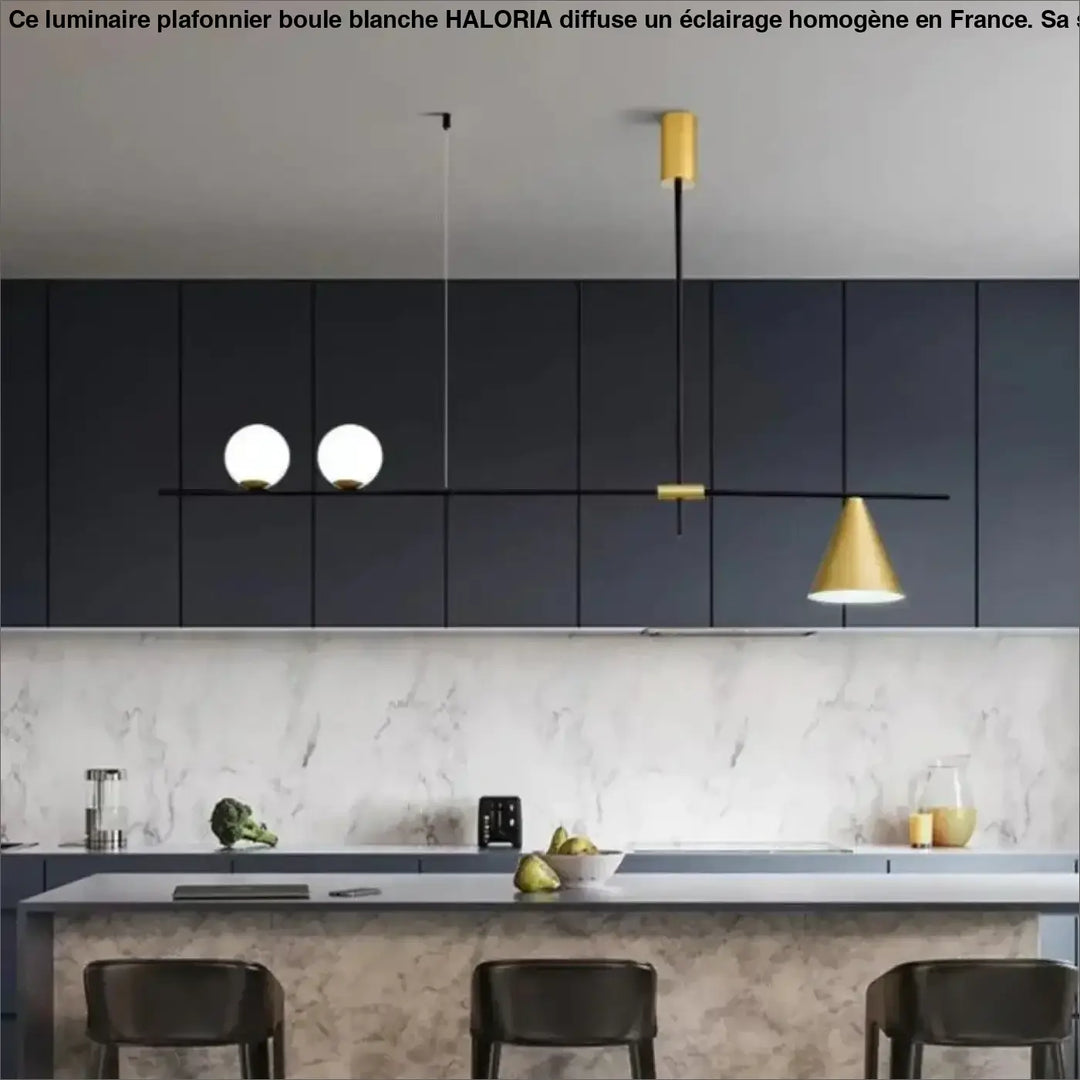 Luminaire Plafonnier Boule Blanche Moderne