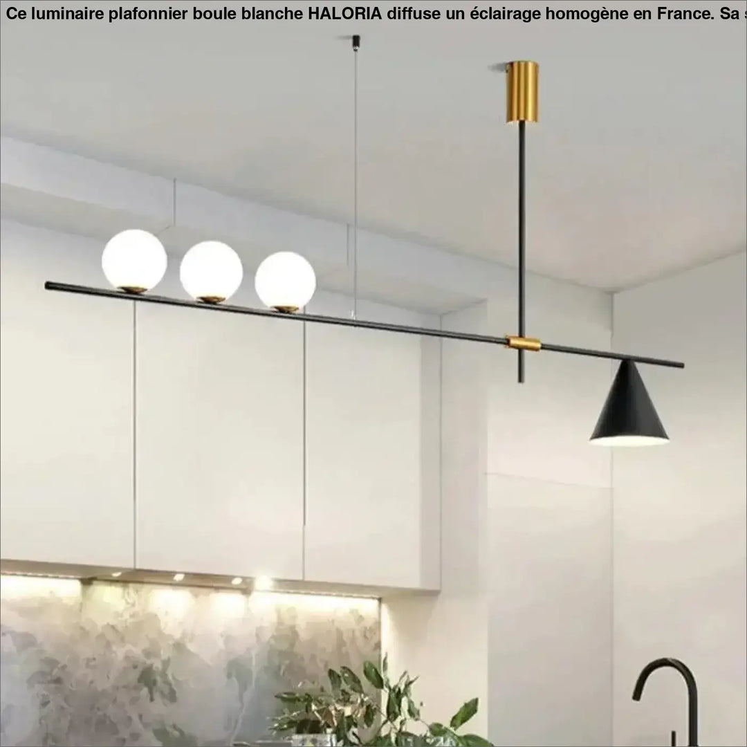 Luminaire Plafonnier Boule Blanche Moderne