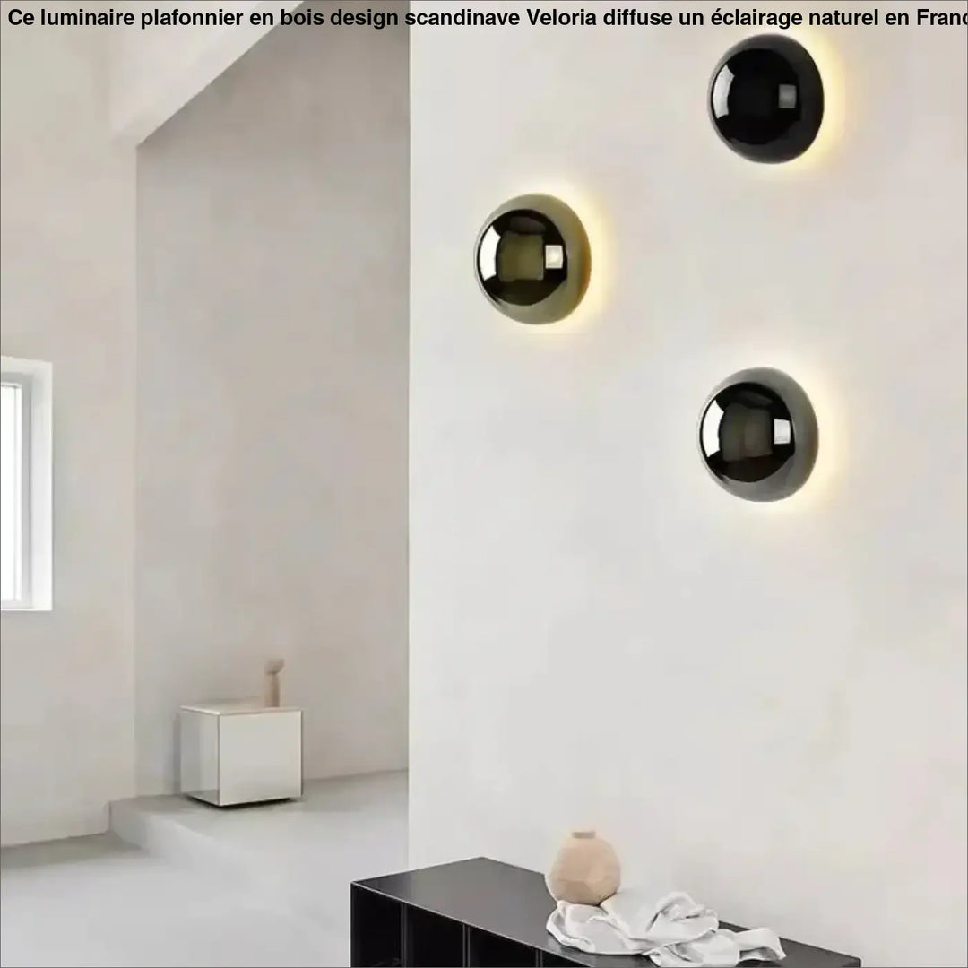 Applique murale minimaliste en boule led contemporaine et élégante