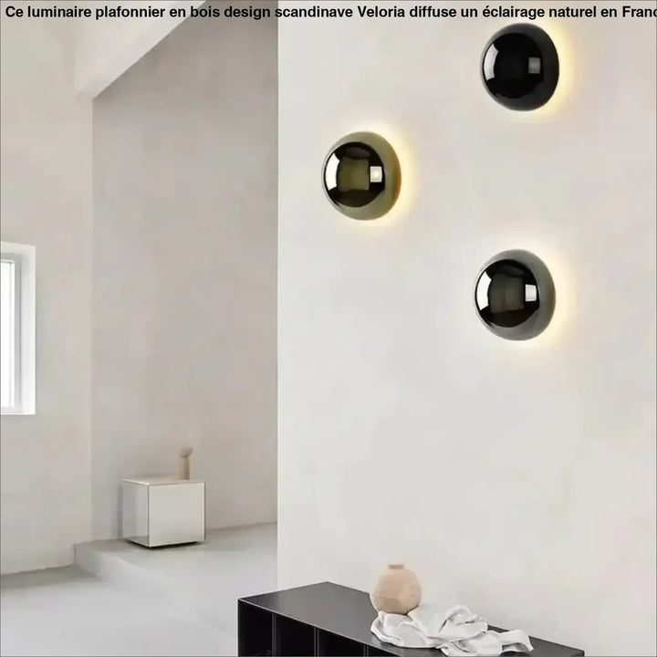 Applique murale minimaliste en boule led contemporaine et élégante
