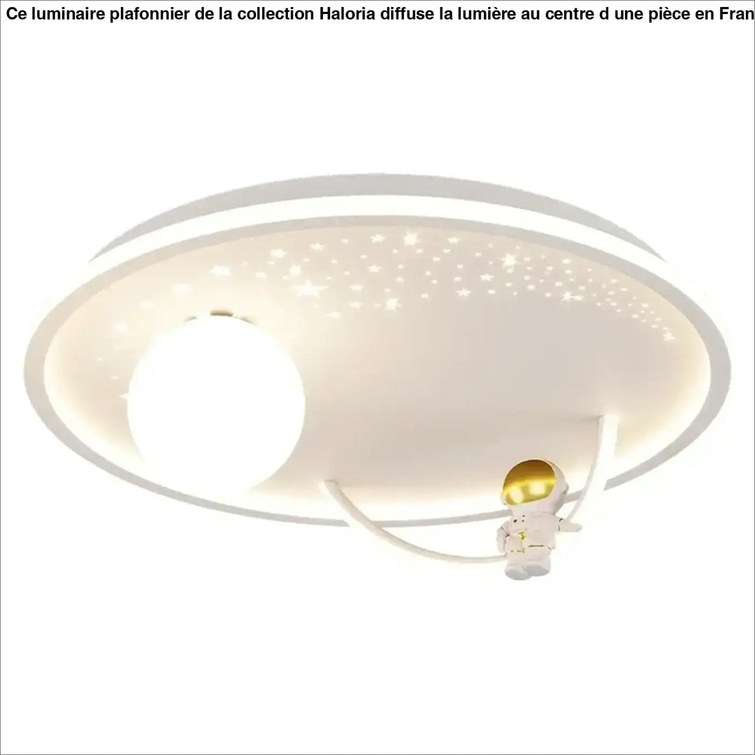 Suspension luminaire design planète et anneaux led moderne