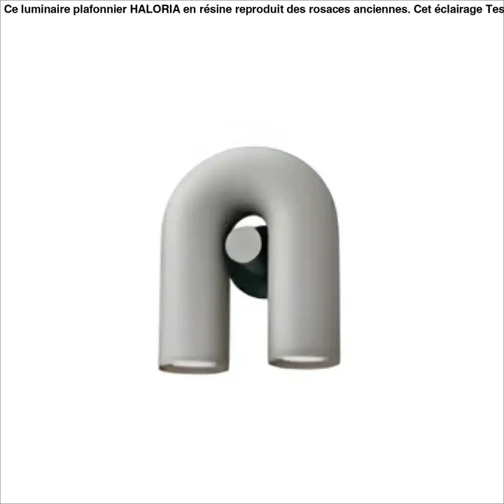 Applique murale kora en métal gris en forme de crochet u avec détail circulaire pour murale design élégant