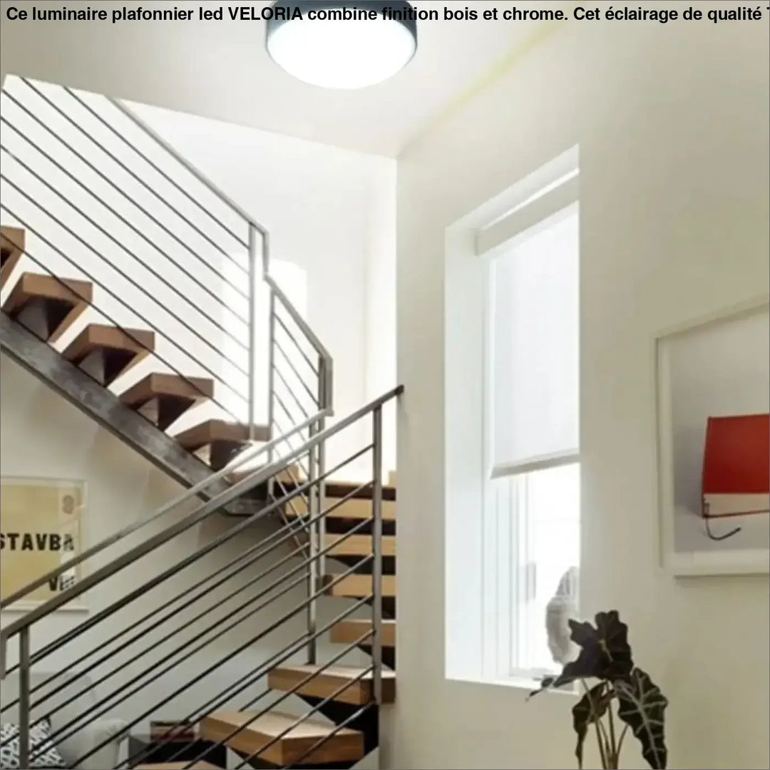 Plafonnier rond led fin design moderne et minimaliste