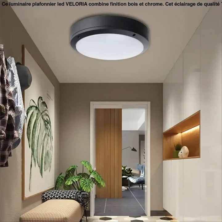 Plafonnier rond led fin design moderne et minimaliste