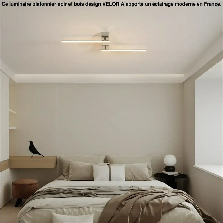 Plafonnier LED Rotatif design minimaliste