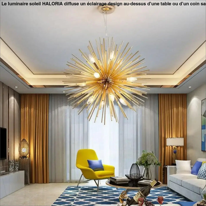 Luminaire Soleil en Aluminium au Design Éclatant