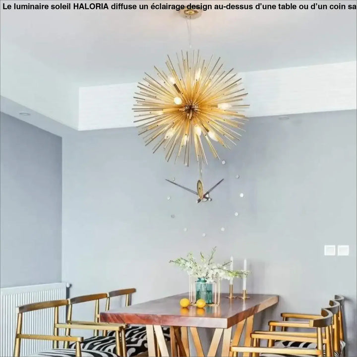 Luminaire Soleil en Aluminium au Design Éclatant