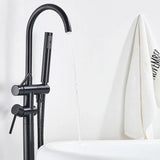 Mitigeur sur pied noir mat