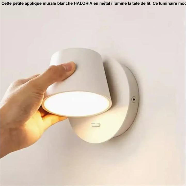 Petite Applique Murale Blanche Pour Tête De Lit Moderne