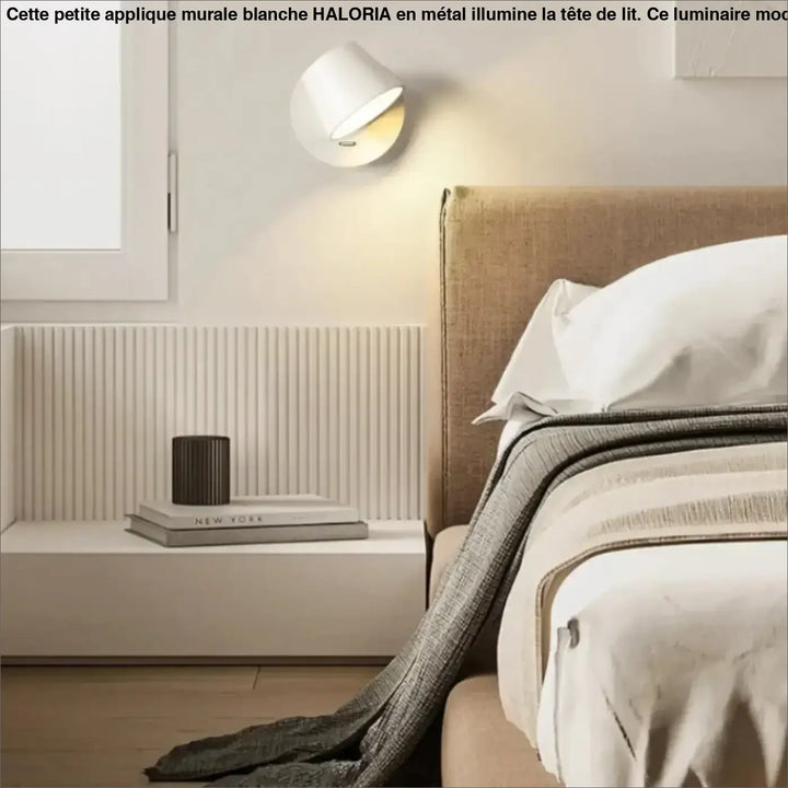 Petite Applique Murale Blanche Pour Tête De Lit Moderne