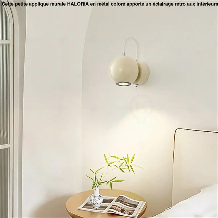 Petite Applique Murale Colorée Au Style Rétro Rouge Vert Beige