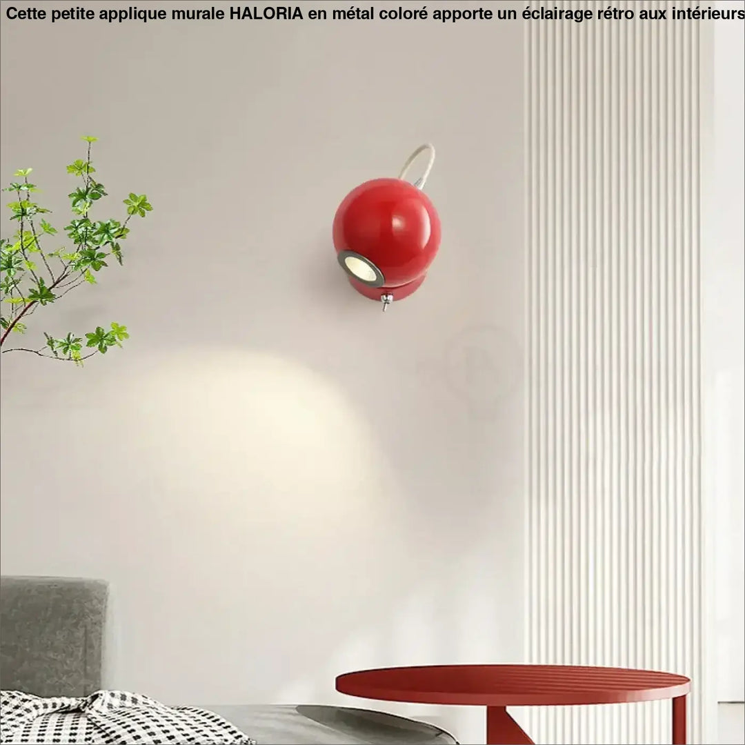 Petite Applique Murale Colorée Au Style Rétro Rouge Vert Beige