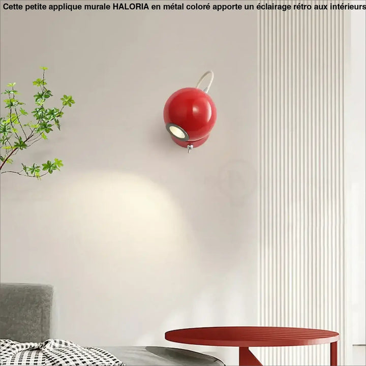 Petite Applique Murale Colorée Au Style Rétro Rouge Vert Beige