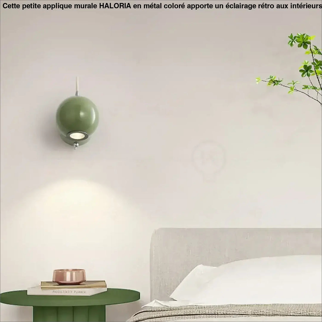Petite Applique Murale Colorée Au Style Rétro Rouge Vert Beige