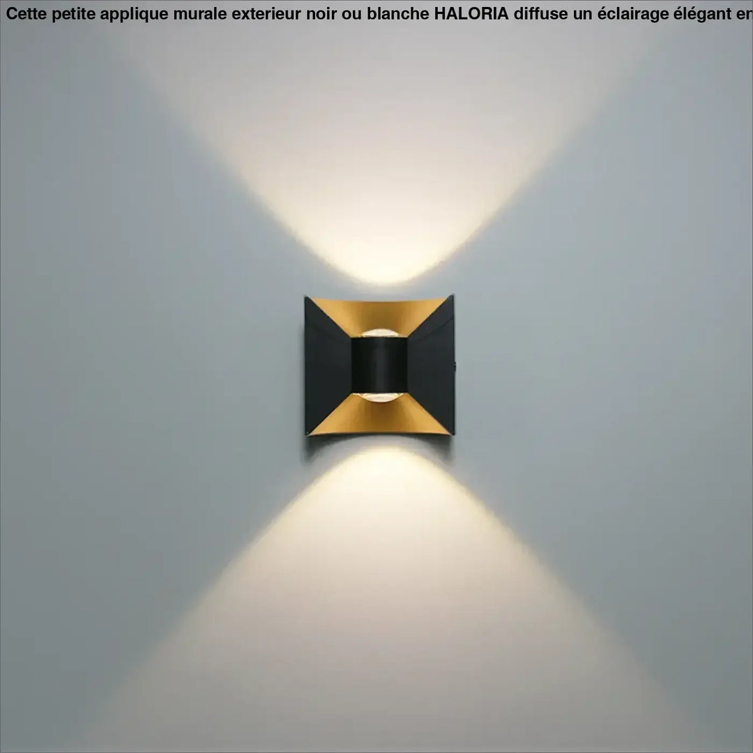 Petite Applique Murale Extérieur Aluminium Incurvée