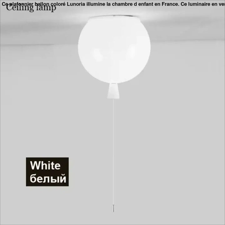 Plafonnier Ballon Coloré Pour Chambre D’enfant

