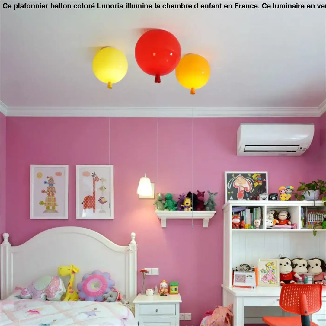 Plafonnier Ballon Coloré Pour Chambre D’enfant

