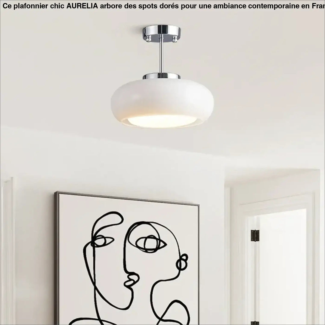 Retro ceiling light Bedroom Dining Room Antique Orange glass light France Style Medieval dining room Bauhaus yellow
