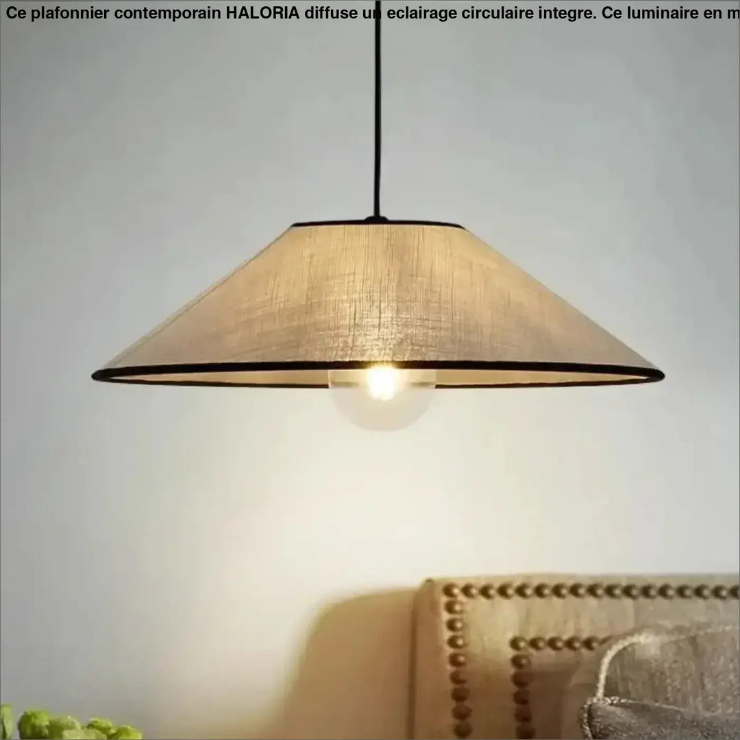 Suspension Tamisée En Lin Beige Pour Salon Ou Chambre

