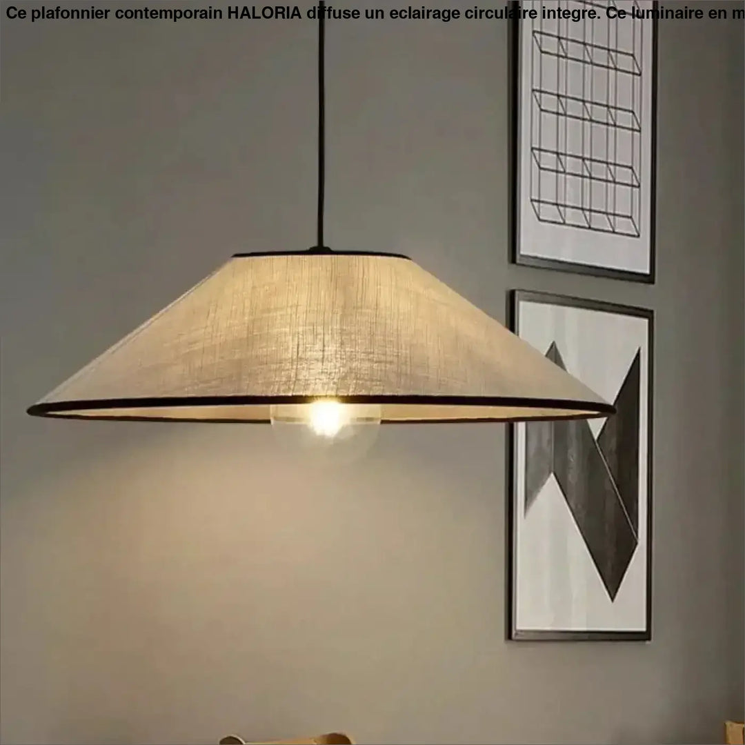 Suspension Tamisée En Lin Beige Pour Salon Ou Chambre

