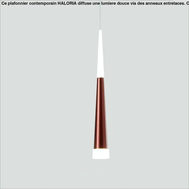 Suspension luminaire dartel avec design moderne en cuivre metallique et accents en acrylique blanc élégant et épuré