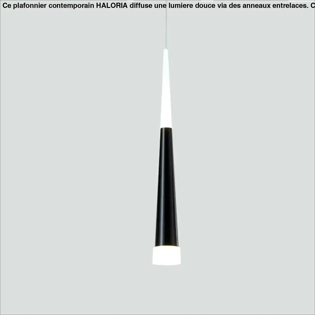 Suspension luminaire dartel avec design conique moderne noir et blanc pour un éclairage élégant et contemporain