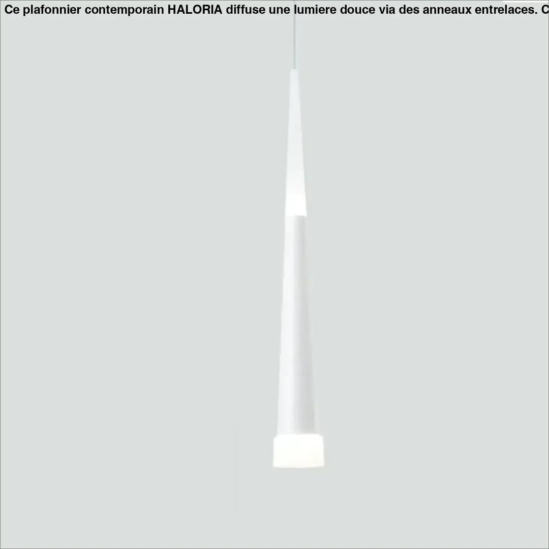 Suspension luminaire dartel blanc minimaliste avec diffuseur en verre dépoli et design cylindrique effilé